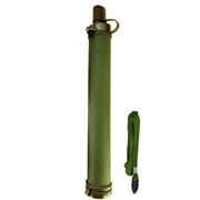BLEEUS Portable Straw Water Filter Outdoor Water Purifier For Emergency Travel Essentials ( Green )